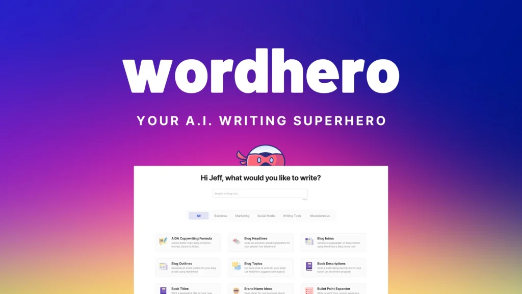 WordHero Review & Lifetime Deal