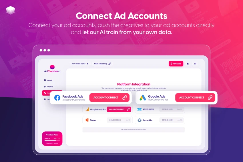 AdCreative.ai Review - Connect Ad Accounts