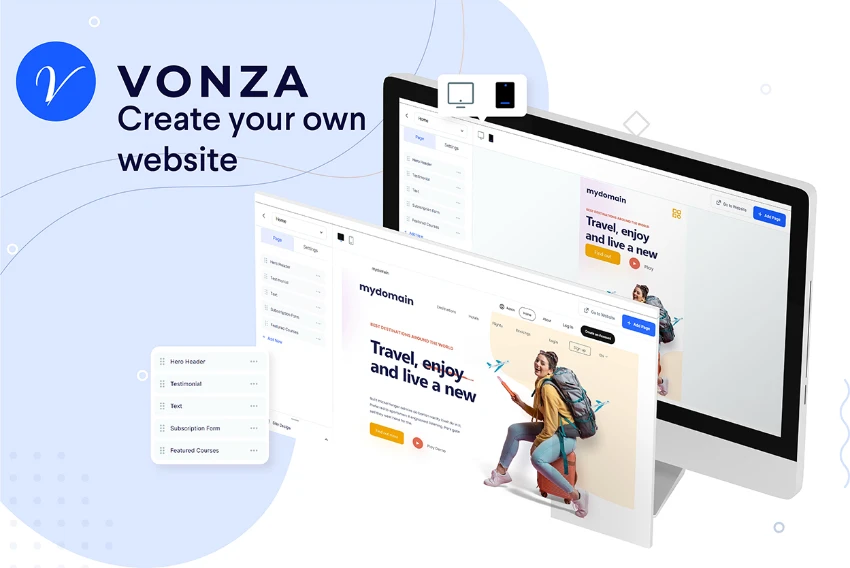 Vonza Review and Lifetime Deal - Create a website